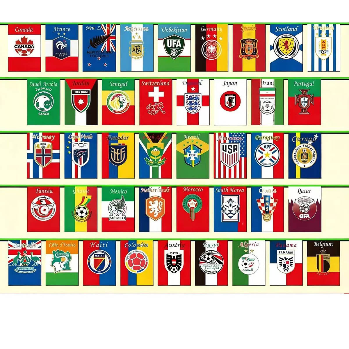 String of Flags